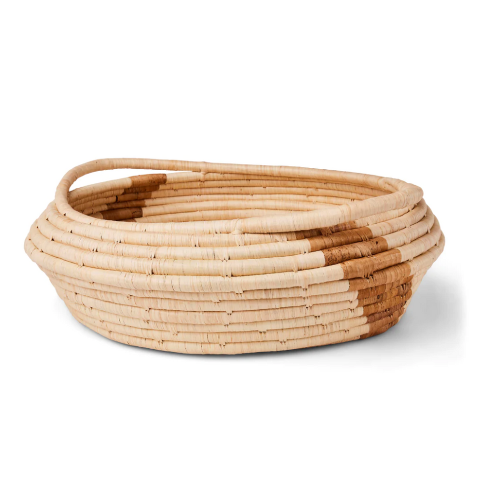 Large Woven Basket With Handles