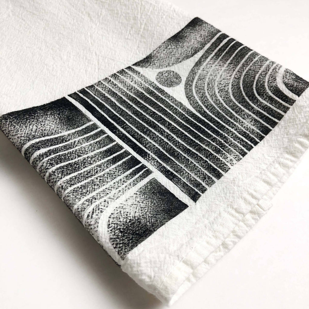 Hand Printed Tea Towel
